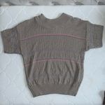 Cristin Stevens Vintage 1970’s 1980's Short Sleeve Texture Knit Sweater Purple Size M Photo 0