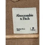 Abercrombie & Fitch Tan Beige Wool Double Breasted Overcoat Pea Coat Womens Sz M Photo 2