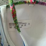 ENDLESS MOON Underwire Push Up Bikini Sz S Hi Rise Bottom Italy Floral Scene NEW Blue Photo 6