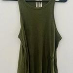 Free People  Women’s Olive Green Loose Casual Tank Size Small Photo 3