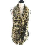Bundle of Two Scarves: Animal Print and Floral Purple Photo 2