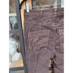 Ulla Johnson  Ellis jeans high rise chocolate brown buttons straight leg utility Photo 7