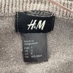 H&M Women's long Ruched Sleeve Cardigan size S Taupe Photo 3