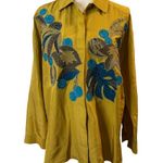 Levante Collection Women’s Vintage Silk Blouse Size M Gold Size M Photo 0