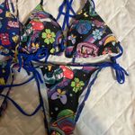 Romwe  Blue and White Bear Print Bikini Photo 1