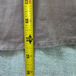 Lafayette 148 New York 100% Linen Women’s Short Sleeve Pintucked Blouse Size 12 Brown Photo 5