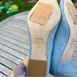 Marc Fisher ZALA BLOCK HEEL POINTY TOE PUMP - Light Blue Denim- size 5.5 Photo 9
