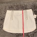 Free People  Runaway Love studded mini skirt stretch cotton 8 NWT Photo 6