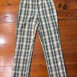 Nasty Gal Checking Out High Waisted Plaid Trouser Pants - Size 4 Photo 6