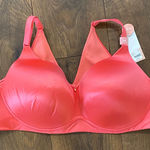 Cacique No-Wire Lightly Lined Full-Coverage Bra 46B Coral (NWT) Photo 0