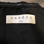 Sandro Paris Black Ruffled Strapless Bustier Top Night Out Party Size 3 / Large Photo 4