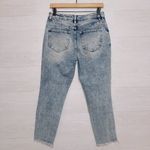 Kancan Women's Light Wash High Rise Heavily Distressed Ankle Length Mom Jean Blue Size undefined Photo 5