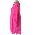 Vineyard Vines  Long Sleeve Linen Cover-up Dress In Fiesta Fuschia Photo 7