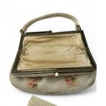 Vintage Bag Handbag Purse Set Beaded Cottage Core Top Handle Fairy Floral Photo 4