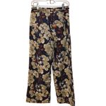 Uniq Size Small S Floral Blue Flower Pants Wide Leg NWT NEW Trendy Boho Photo 2