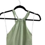 Lulus  Angelique Sage Satin‎ Backless Halter Midi Dress Green Size XS Photo 3