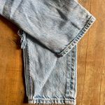 American Eagle Mom Jean Distressed High Rise Ripped Straight Leg Jeans Size 0 Photo 5