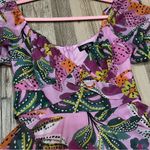 Crystal Sky boutique floral cheetah dress sz Medium Purple Photo 5