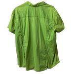 Eddie Bauer Womens Button Down Shirt Size XXL Gree Preppy Hiking Outdoor Casual Photo 1