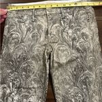 MOTHER The Looker Glitz ‘N Glam Metallic Print Skinny Jeans Size 26 White Photo 6