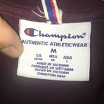 Champion  maroon cropped athletic sweatshirt Photo 2