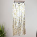 Pretty Little Thing  Cream Chain Satin‎ High Waist Wide-Leg Pants Size 8 Night Out Photo 2