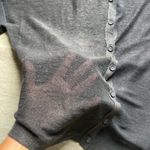 (NWT) Inhabit 100% Linen Turtleneck Button Front Gray Long Sleeves Shirt Size P Photo 6