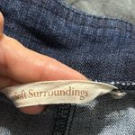 Soft Surroundings  women’s size petite large denim skort pull on front pockets Photo 6