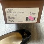 Coach Chelsea Black Matte Leather Ballet Flats Photo 4