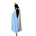 Free People  ONE SHOULDER TIE WHITE TUNIC SIZE MEDIUM Photo 1