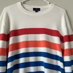 Brooks Brothers  Cotton Multicolor Striped Sweater Size Large Photo 2