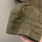 Loft  Army Green 1/2 Button Elastic Waist Jogger Jumpsuit w/Tassel Stripe Belt- S Photo 3