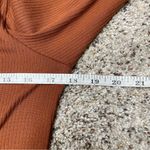 Altar'd State Altar’d State Burnt Orange Ribbed Mock Neck Long Sleeve Midi Dress Medium Photo 7