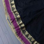 Women Long Anarkali Kurti Black And Multi Color Indian Wedding Dress S Photo 3