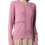 Chloé Lace-Insert Jumper Pullover in Cheerful Pink Size Large NWT Photo 1
