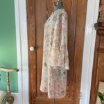Lucky Brand NWT  Floral Sheer Cover Up Ruffle Dress - Sz XL 💚🎀 Photo 3