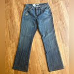 Y2k bootcut high waisted jeans floral detail Size 6 Photo 0