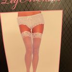 Leg Avenue 🐼 Nylon Sheer Thigh High with Lace Top, OS Photo 1