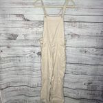 Evereve  Beth wide leg Linen Blend Overalls in Barely Beige 27 Photo 2
