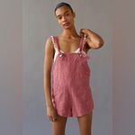 Urban Outfitters NEW UO Sadie Linen Shortall Overall Photo 3