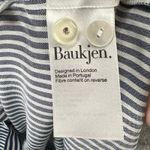 Baukjen Shirt Dress 6 Blue White Stripe Button Tie Belt Modern Nautical Preppy Photo 14