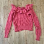 Anthropologie  Pink Off-the-Shoulder Sweater Photo 3