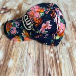Robin Ruth  Navy Blue Quilted Floral Print Club Cancun Baseball Hat Photo 4