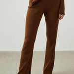 Rails Jules Fox Brown Pant Cotton Silk Blend New $198 Size Large, L Photo 0