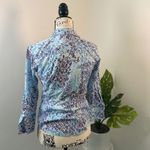 Brooks Brothers  346 Floral Button Down Shirt Womens Size 2 Blue White Cotton‎ Photo 1
