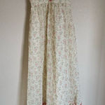Vintage 70s Candi Jones Ditsy Floral Sun Maxi Dress Sz XXS Strappy Ties Yellow‎ Yellow Photo 0