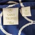 Saint Tropez West Pink and Navy Maxi Dress Size Medium Resortwear Dress Photo 9