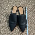 Madewell Gemma Mule Loafer Women's 9.5 Black Leather Pointed Toe Flats Office Photo 7