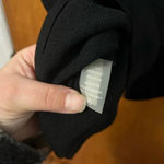 Calvin Klein BLACK LACE UP LONG SLEEVE SWEATER DRESS Photo 3