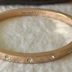 Kate Spade : Rose Gold Tone Bracelet- Rhinestones- Dust Bag- Clasp- wear Photo 0
